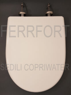 TOILET SEAT PRATICA AZZURRA SOFT CLOSE HINGES THERMOSETTING DUROPLAST WHITE