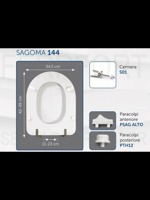 TECHNICAL DATA SHEET TOILET SEAT FLAVIA GLOBO