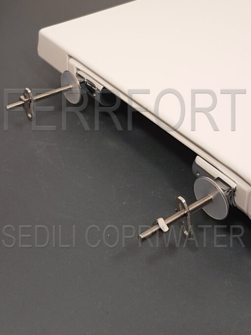 SEDILE COPRIWATER TERMOINDURENTE DUROPLAST STONE 53-56 GLOBO CERNIERE SOFT CLOSE BIANCO