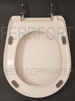 TOILET SEAT NORMAL 52 AXA SOFT CLOSE HINGES THERMOSETTING DUROPLAST WHITE