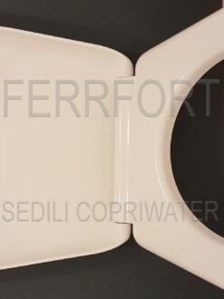 TOILET SEAT NORMAL 52 AXA SOFT CLOSE HINGES THERMOSETTING DUROPLAST WHITE